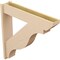 Ekena Millwork 7 1/2-in W x 38-in D x 38-in H Funston Slat Rough Cedar Woodgrain TimberThane Outlooker, Primed Tan OUTUR075X38X38FST24RCPR - alternate 2